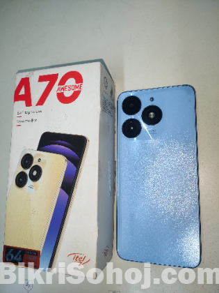 itel a70 full box 4+4 rom 64